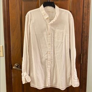 Sonoma White Cotton Button Down